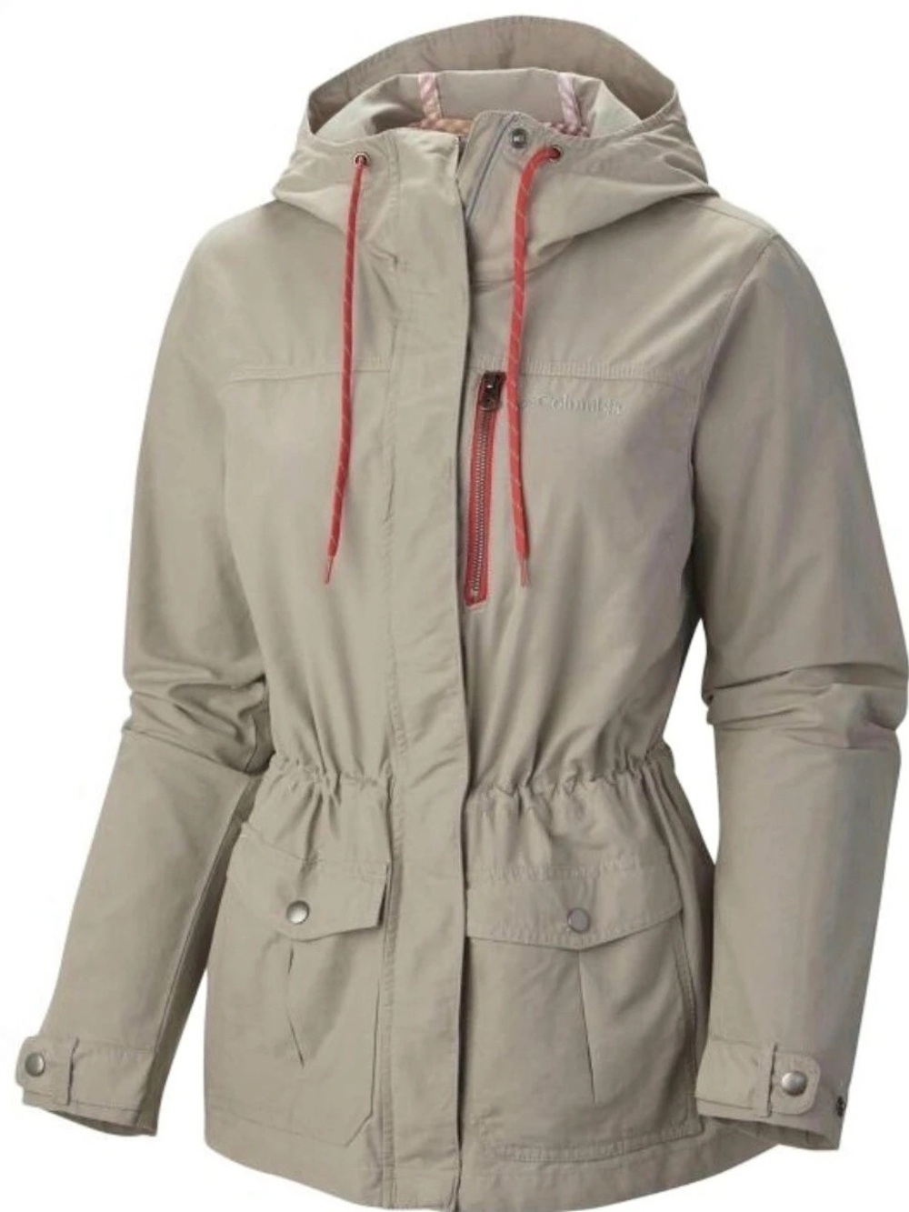Columbia Alter Valley Jacket Womens
Small Beige Hooded Utility Anorak